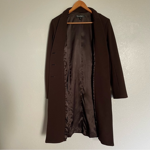 Cache Contour Collection Blazer Coat - Chocolate Brown Gold Buttons - Size M - Picture 2 of 8